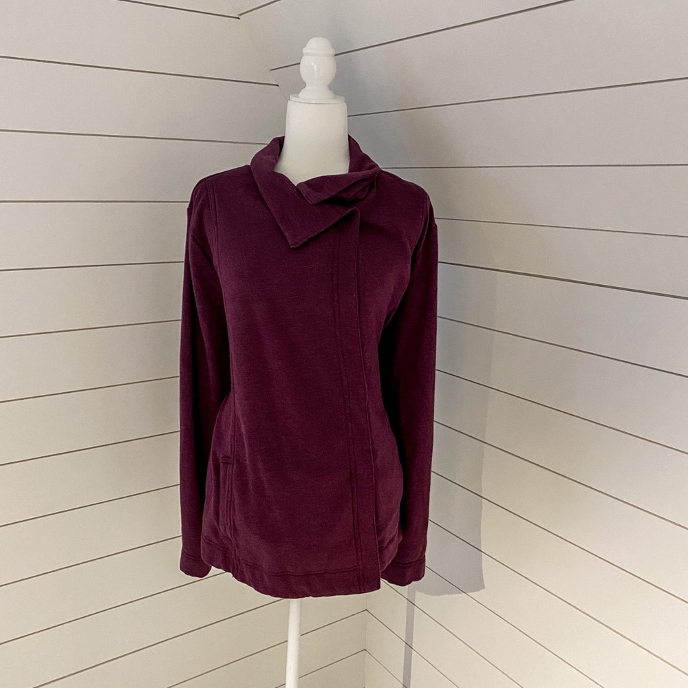 EUC Eddie Bauer Sweatshirt Material Blazer
